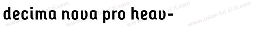 decima nova pro heav字体转换